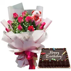 send flower with cake to manila