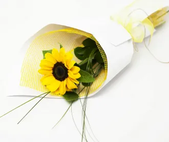 Online Single Sunflower Bouquet  to Philippines