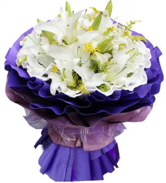 white lilies bouquet online to philippines