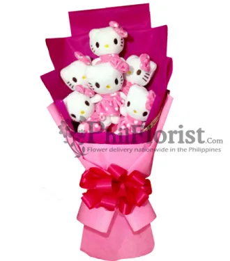 6pcs Cute Hello Kitty Bouquet