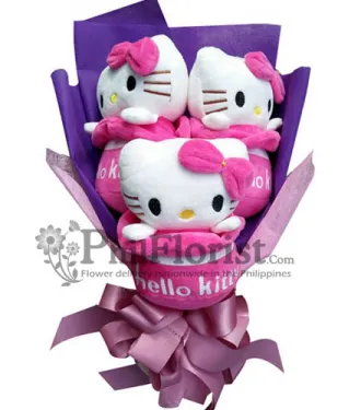 3pcs Cute Hello Kitty Bouquet