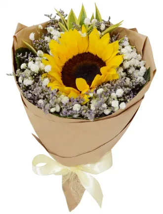 Online Single Sunflower Bouquet to Philippines